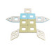 POLYDRON Magnetic Set Pastell 3
