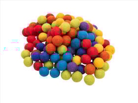Betzold Regenbogen-Filzkugeln, 7 Farben, 137-teilig
