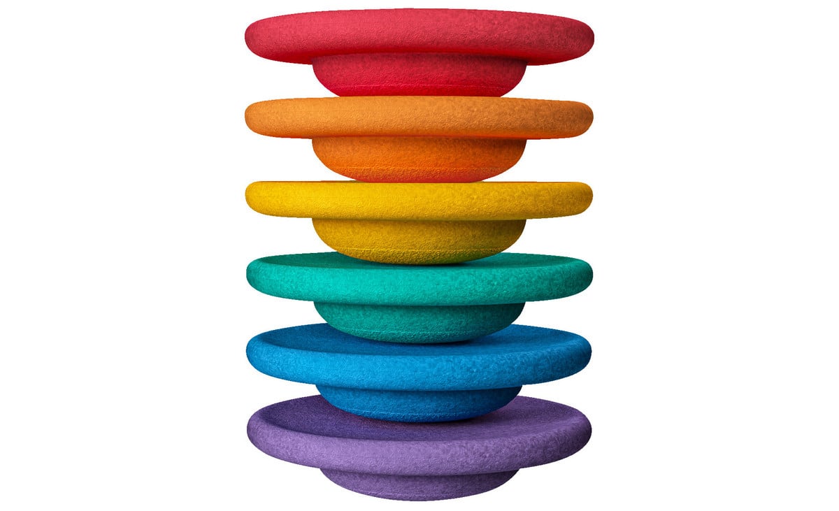 stapelstein® Balance Board Set rainbow