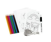 Schrumpffolie Set Designo für 8 Schlüsselanhänger inkl Lochzange 1