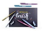 Kores® Fasermaler Style Brush Marker Metallic 6 Stück