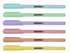 Kores® Pastell Kugelschreiber Set mit blauer Tinte 12 Stück