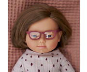 Baby Puppe mit Brille 2