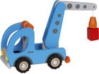 goki Holzfahrzeug Kranwagen mit Anhänger
