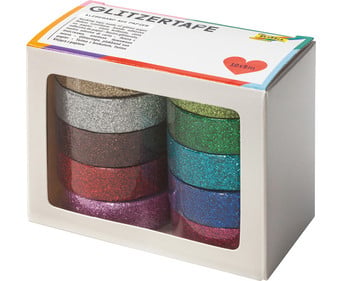 folia Glitzer Tape 10er Set bunt