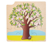 Jahreszeiten Puzzle Baum 1