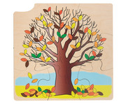 Jahreszeiten Puzzle Baum 3
