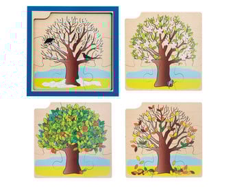 Jahreszeiten Puzzle Baum