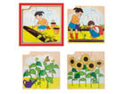 Wachstums Puzzle Sonnenblume