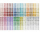Selbstklebende Schmucksteine Regenbogen 480 Stück 1