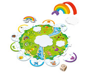 Ravensburger Ministeps 4584 - Cubo Morbido In Tessuto 'Pelle' Con Massaggiagengive E Pellicola Scoppiettante, Giocattolo Per Neonati 6+ Mesi Con Clip