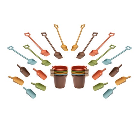 Betzold Sandspielset aus biobasiertem treeNside Material 30 tlg