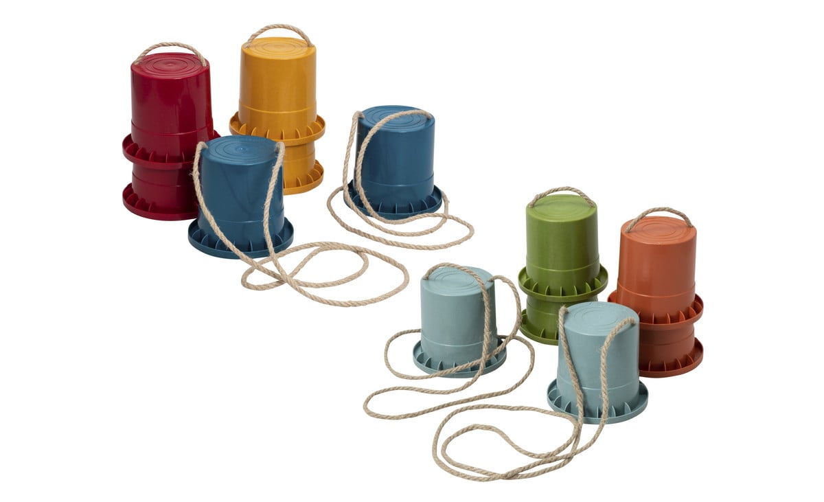 Betzold Laufstelzen aus treeNside-Material, bunt, 6er-Set