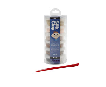 Silk Clay® Modelliermasse Hautfarben 6 Behälter je 14 g