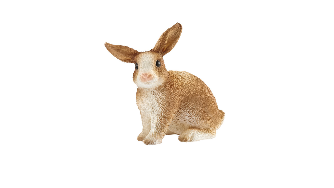 SCHLEICH 13698 – Kaninchen, Putzend – Detailreiche Tierfigur Für Kinder & Sammler