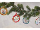 Bilderrahmen Weihnachtskugeln 24 Stück