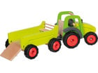 goki Holzfahrzeug Traktor mit Anhänger