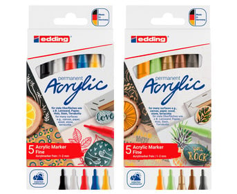 edding 5300 Acrylmarker fein 5er Set