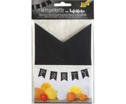 folia Wimpelkette aus Tafelfolie 1