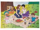 Moderne Familie Set mit 4 Puzzles