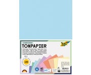 Tonpapier Pastell 130 g/m² DIN A4 100 Bogen 10 Farben 1
