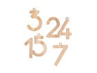 folia Adventskalender Zahlen