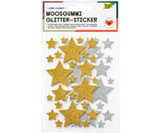 folia Moosgummi Glitzer Sticker Sterne 100 Stück 1
