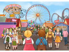 Kamishibai Bildkarten Auf dem Oktoberfest mit Emma und Paul