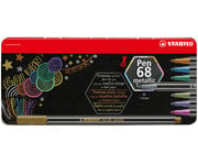 STABILO® Premium Filzstifte Pen 68 metallic Metalletui 8 Farben 2