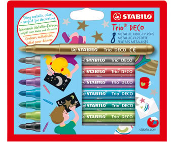 STABILO® Filzstifte Trio DECO 8er Set