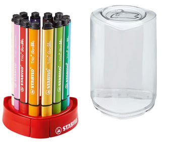 STABILO® Filzstifte Trio Scribbi Tischset 12 Farben