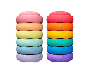 stapelstein® Mini rainbow 6 Stück ∅ 13 5 cm