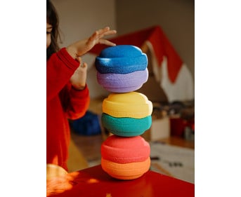 stapelstein® Mini rainbow 6 Stück ∅ 13 5 cm