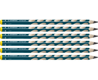 STABILO® Linkshänder Bleistifte Jumbo EASYgraph Kartonetui 6 Stück