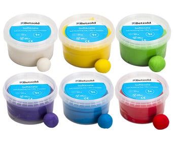 Betzold Soft Knete Basic 6 Farben á 500 g