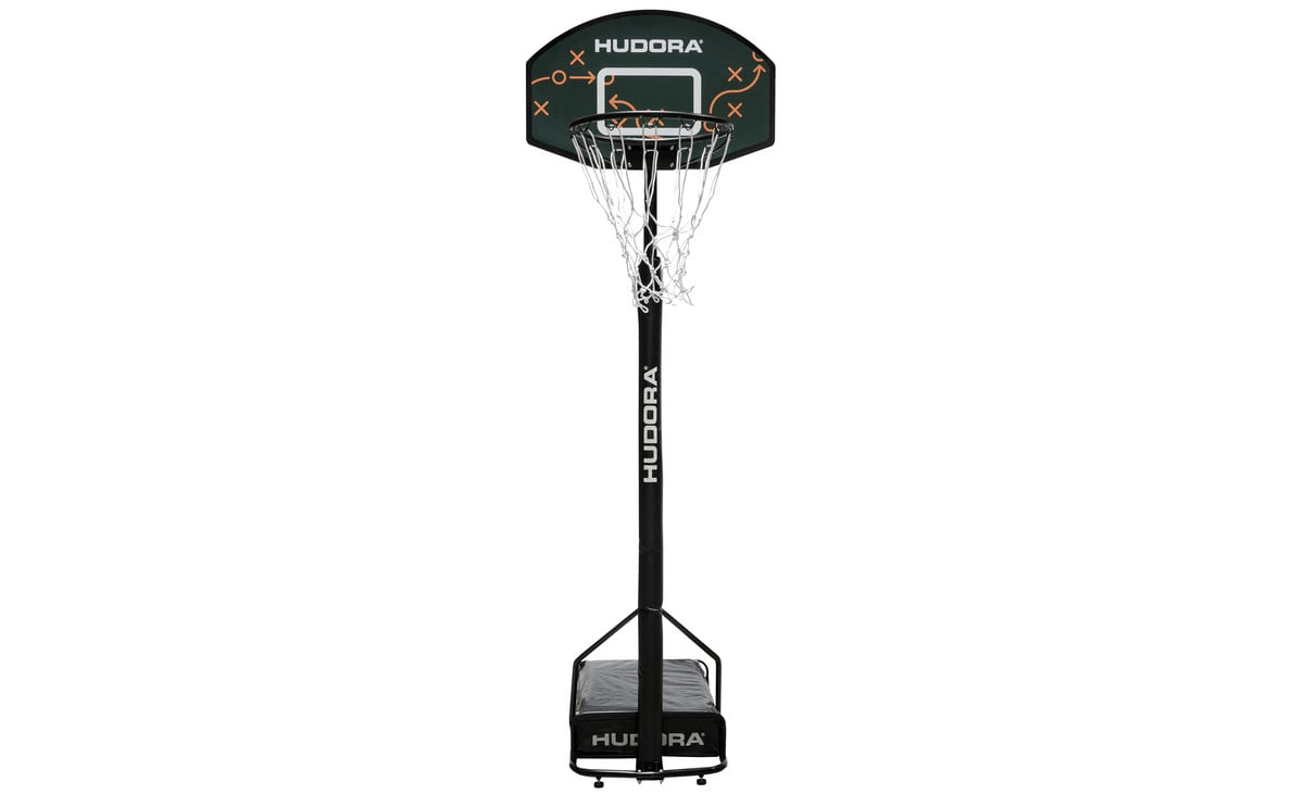 HUDORA Playoff 205 Basketballständer – Höhenverstellbar 157–205 Cm, Mobiler Korb Mit Rollen, 30 L Sandfuß, Für Kinder & Jugendliche