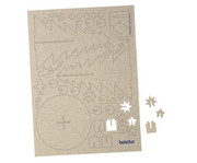 beleduc Bastelset RePaCrea Weihnachtsbaum 12er Set blanko 3
