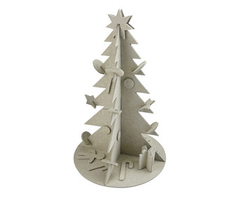 beleduc Bastelset RePaCrea Weihnachtsbaum 12er Set blanko