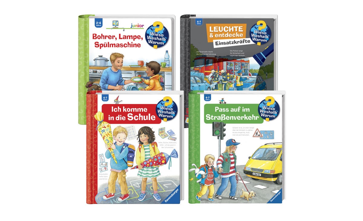 Ravensburger „Wieso? Weshalb? Warum?“ – Set mit 4 Büchern | betzold.de