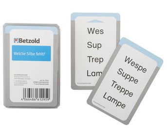 Betzold Welche Silbe fehlt? Karten für den Magischen Zylinder