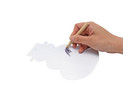 Kratzpapier Schneemann 20 Stück