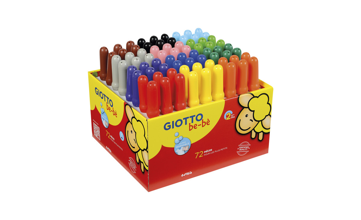 GIOTTO be-bé Super-Fasermaler, 72 Stück