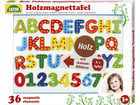 LENA® Holzmagnettafel mit Buchstaben und Zahlen