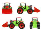 LENA® GIGA TRUCKS Traktor mit Frontlader & Anhänger
