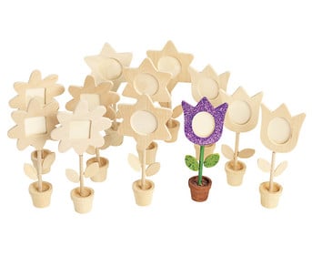 Blumen Bilderrahmen blanko 12 Stück