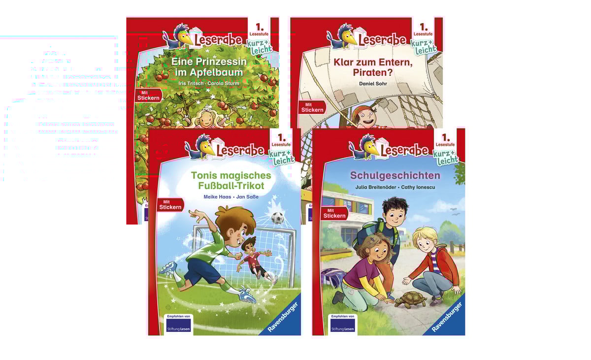 Ravensburger Erstleser-Bücherpaket: „1. Lesestufe kurz + leicht"