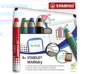 STABILO® MARKdry Whiteboard und Flipchartmarker Set 1