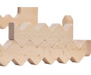 Zickzack Bausteine aus Holz 3