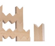 Zickzack Bausteine aus Holz 4
