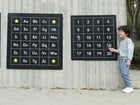 Outdoor Kreidetafel Alphabet